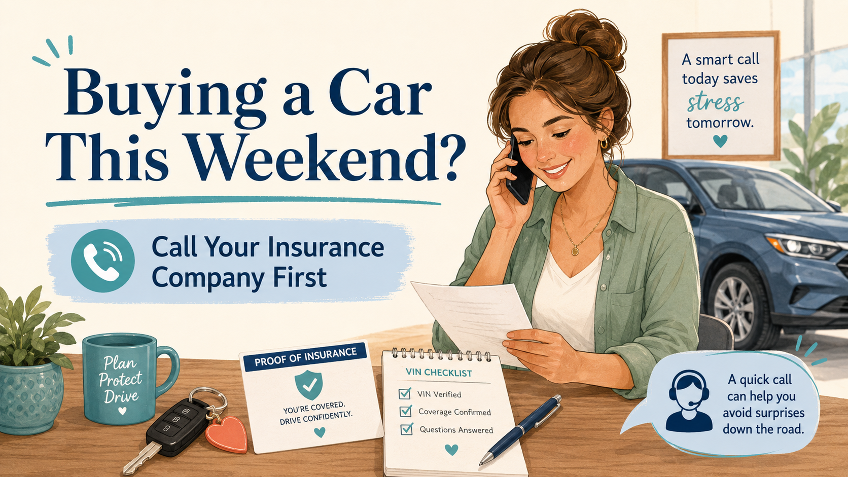 Buying a Car This Weekend? When to Call Your Insurance Company