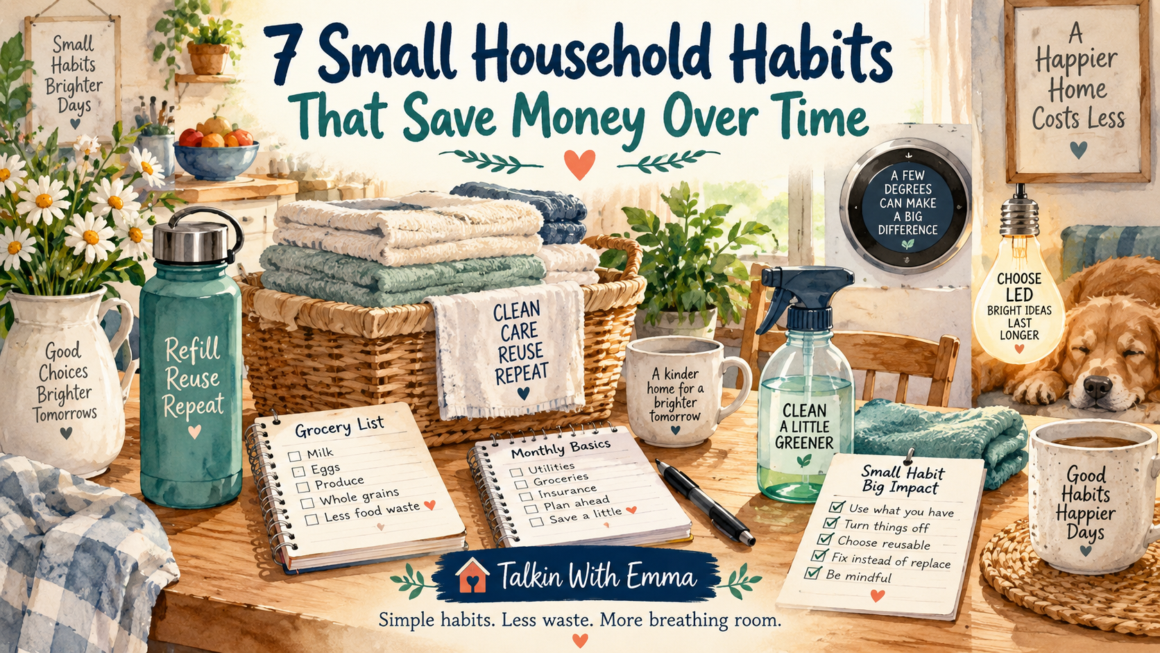 7 Small Household Habits That Can Save You Money Over Time